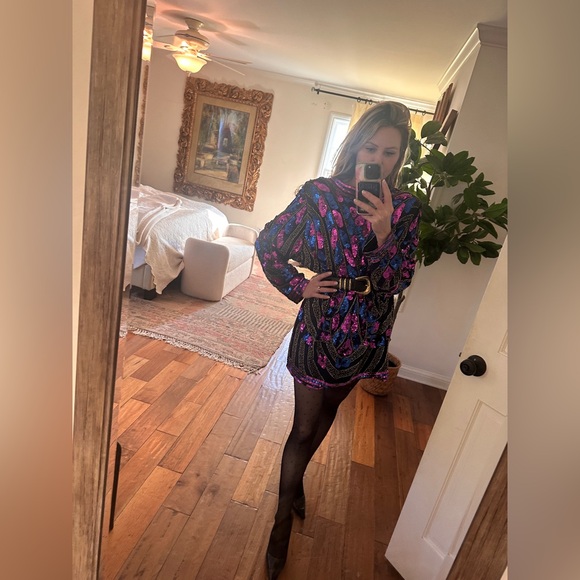 Mob wife vintage sequin cardigan - Picture 6 of 7